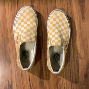 Yellow checkered vans